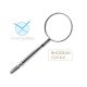 #3 Mouth Mirror Rhodium Coated 12/pk