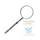 #5 Mouth Mirror Rhodium Coated 12/pk